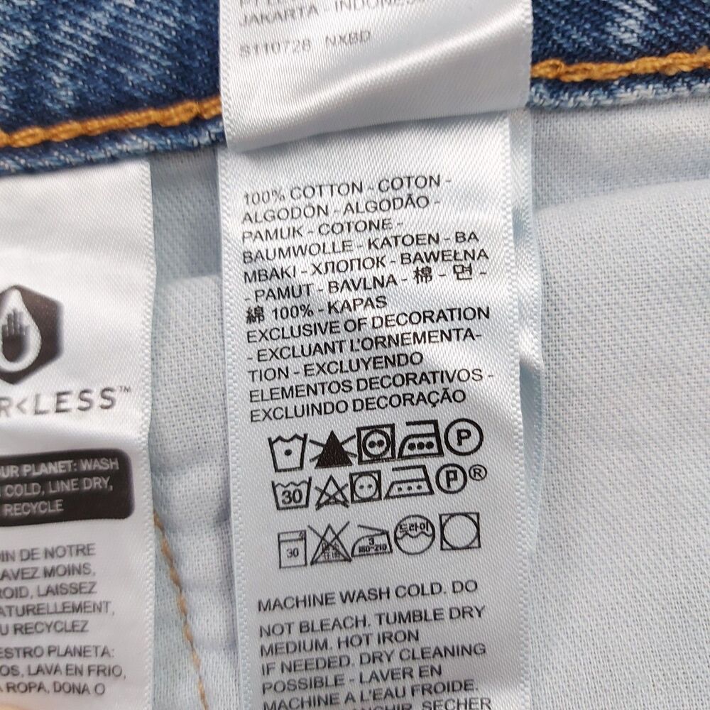 Levi's Jean Shorts Mens 44 Blue Denim Casual Skater Loose Baggy Retro Skater - Picture 7 of 11